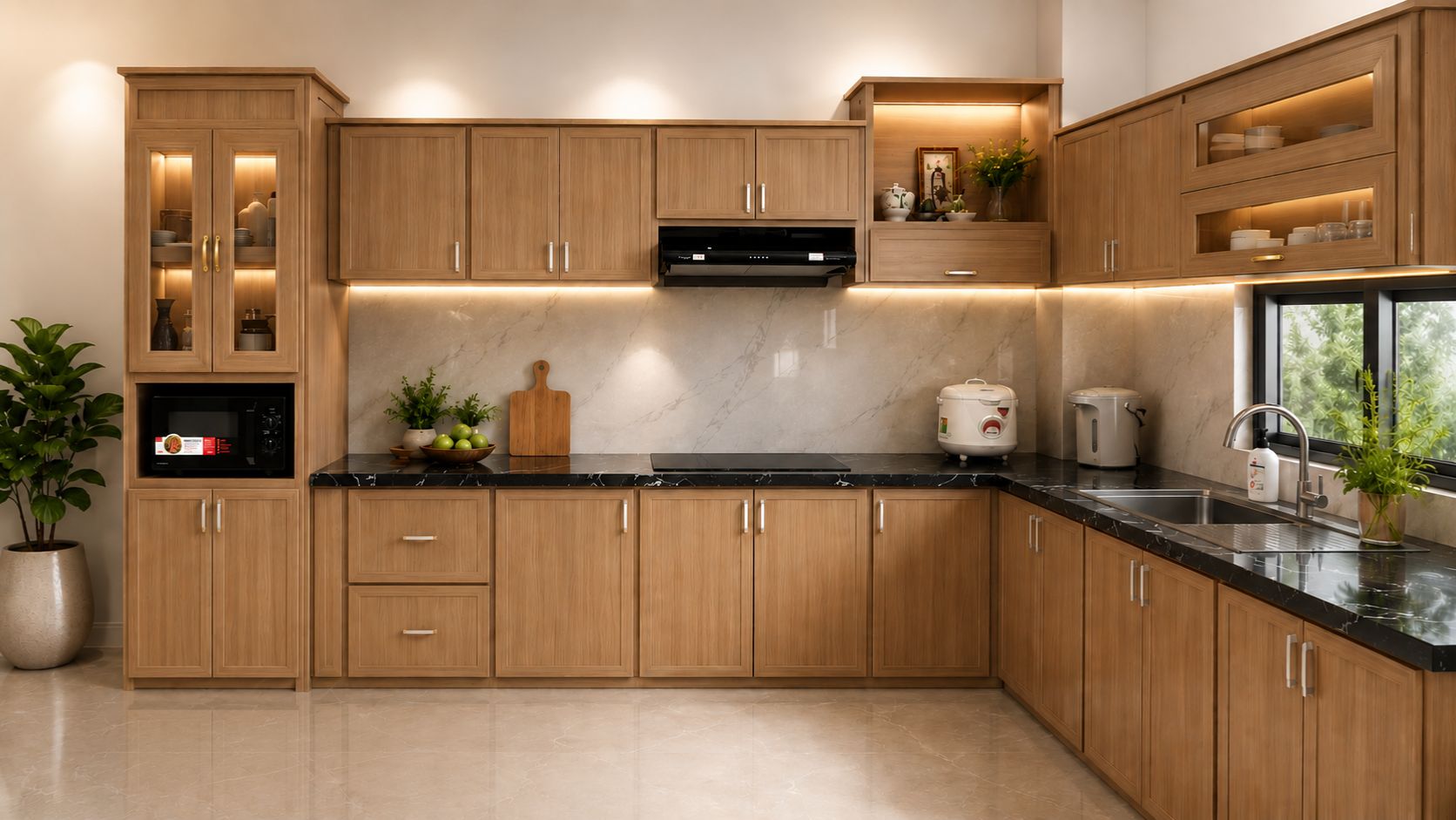 Tủ bếp nhựa - xu hướng lựa chọn mới cho bếp đẹp và sành điệu